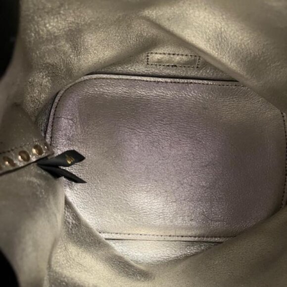Rebecca Minkoff Bucket Shoulder Bag Studded Leather Black Dust Bag Like New - Picture 6 of 13